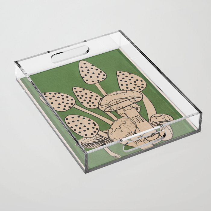 Abstract Mushrooms 4 Acrylic Tray Gallery Image 1