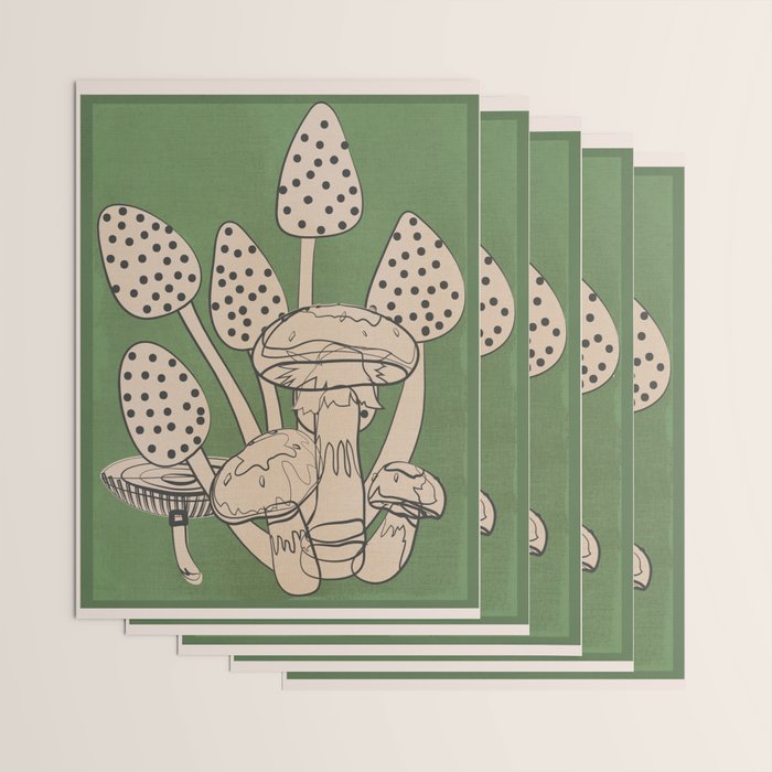 Abstract Mushrooms 4 Wrapping Paper Gallery Image 3