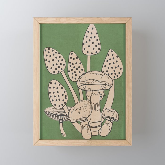 Abstract Mushrooms 4 Mini Art Print Gallery Image 1
