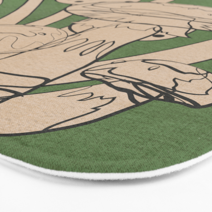 Abstract Mushrooms 4 Bath Mat Gallery Image 3
