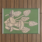 Abstract Mushrooms 4 Outdoor Rug Gallery Image 1