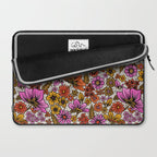 Retro Flower Power - Pink & Red Laptop Sleeve Gallery Image 2