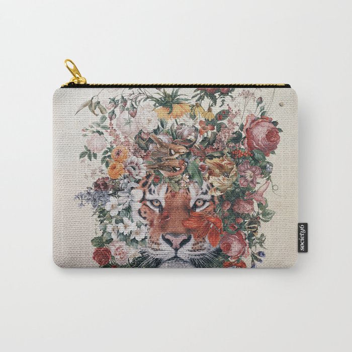 Flower Tiger Carry All Pouch Gallery Image 1