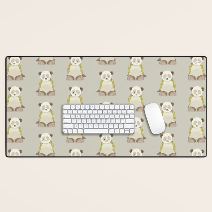 Whimsical Giant Panda Desk Mat Gallery Image 1