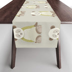 Whimsical Giant Panda Table Runner Gallery Image 1