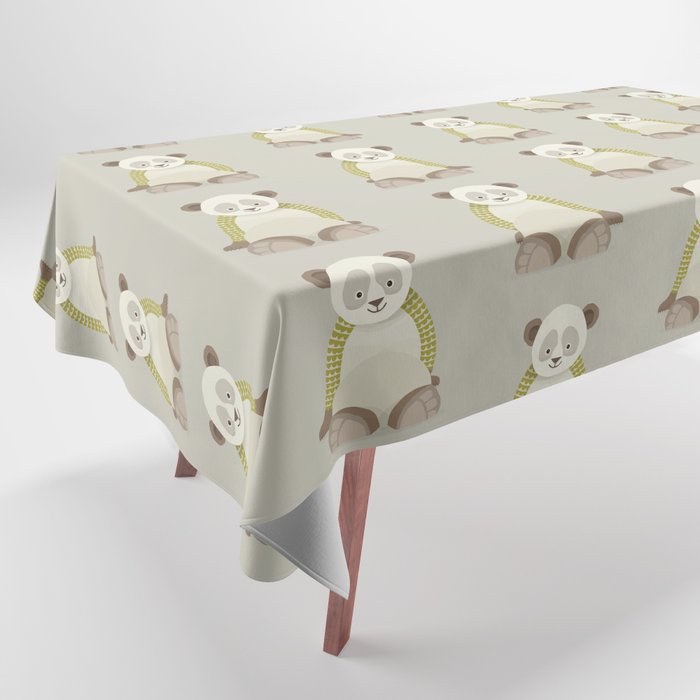 Whimsical Giant Panda Tablecloth Gallery Image 1