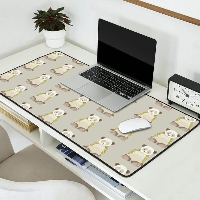 Whimsical Giant Panda Desk Mat Gallery Image 2