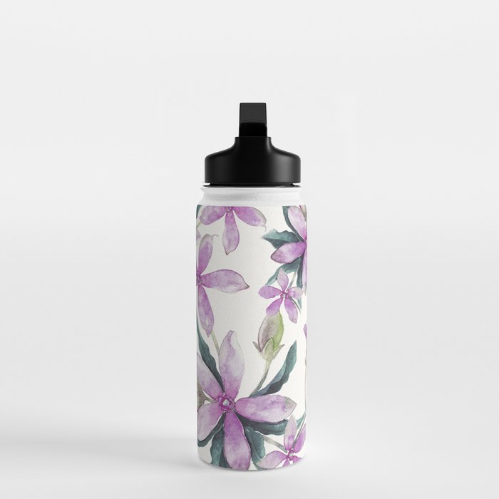 Purple flowers Water Bottle Gallery Image 3