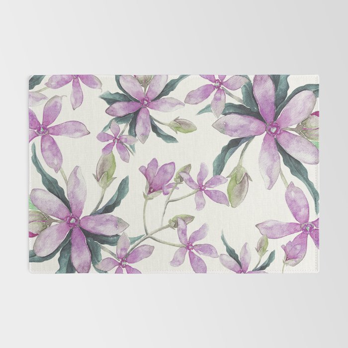 Purple flowers Rug Gallery Image 2