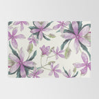 Purple flowers Rug Gallery Image 2