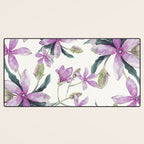 Purple flowers Desk Mat Gallery Image 3