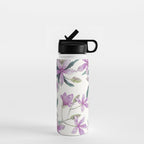 Purple flowers Water Bottle Gallery Image 1