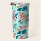 Cheetahs In The Grapefruit Grove, Tropical Jungle bohemian Wildlife, Tiger Wild Cat Nature Forest Travel Mug Gallery Image 3