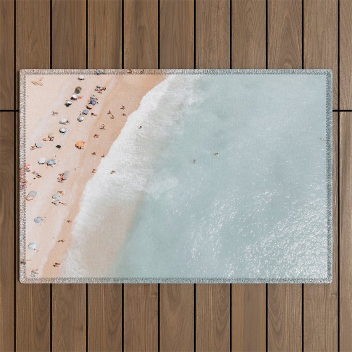 Aerial Ocean Poster, Pastel Beach Print, Aerial Beach, Coastal Beach, Beach Photography, Aerial Beach Print, Bondi Beach Print, Art Print Outdoor Rug Gallery Image 1