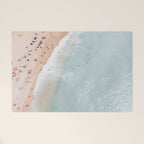 Aerial Ocean Poster, Pastel Beach Print, Aerial Beach, Coastal Beach, Beach Photography, Aerial Beach Print, Bondi Beach Print, Art Print Welcome Mat Gallery Image 1
