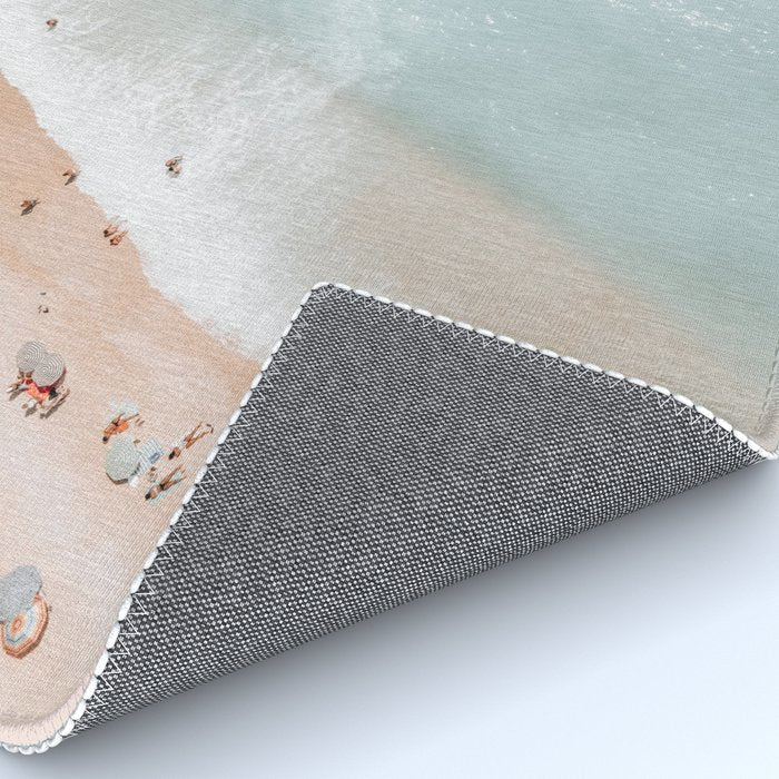 Aerial Ocean Poster, Pastel Beach Print, Aerial Beach, Coastal Beach, Beach Photography, Aerial Beach Print, Bondi Beach Print, Art Print Rug Gallery Image 4