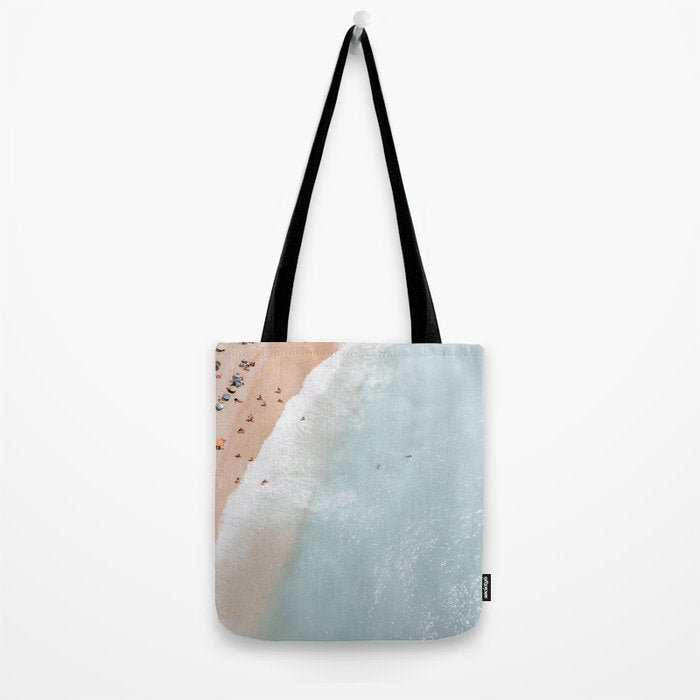 Aerial Ocean Poster, Pastel Beach Print, Aerial Beach, Coastal Beach, Beach Photography, Aerial Beach Print, Bondi Beach Print, Art Print Tote Bag Gallery Image 2