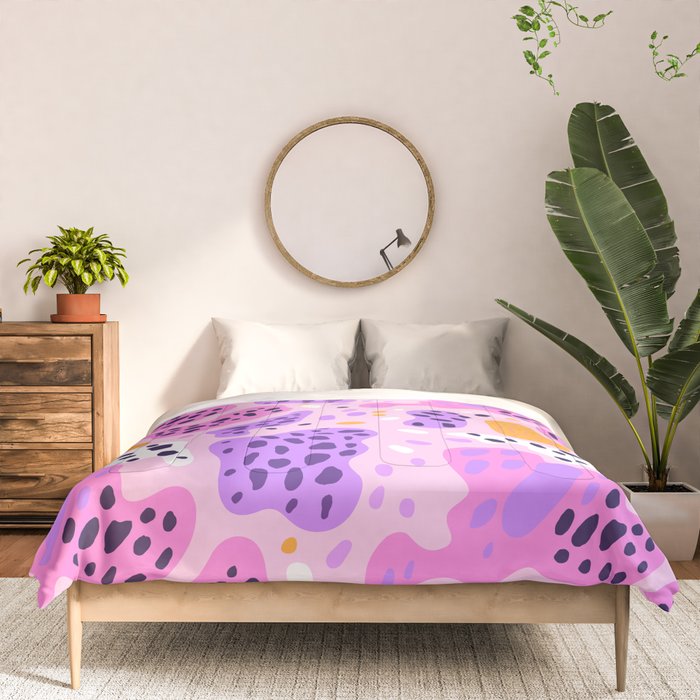 Abstract colorful animal print art pattern Comforter Gallery Image 3