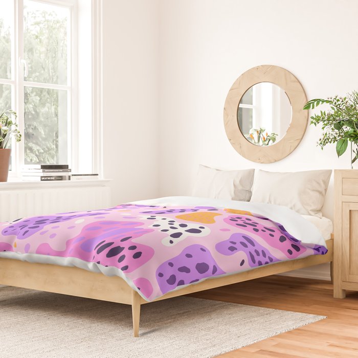 Abstract colorful animal print art pattern Duvet Cover Gallery Image 2
