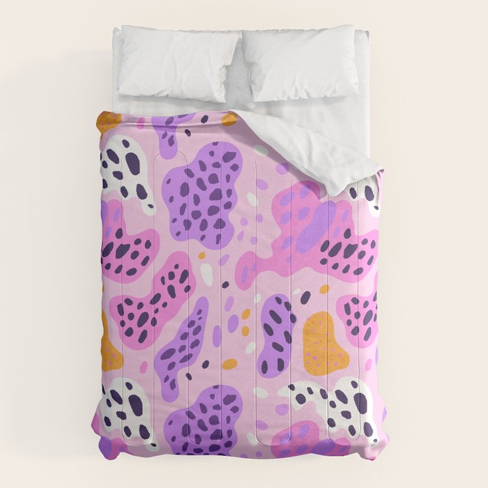 Abstract colorful animal print art pattern Comforter Gallery Image 1