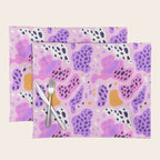 Abstract colorful animal print art pattern Placemat Gallery Image 1