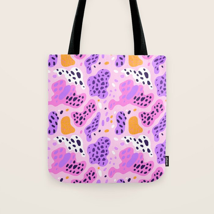 Abstract colorful animal print art pattern Tote Bag Gallery Image 1