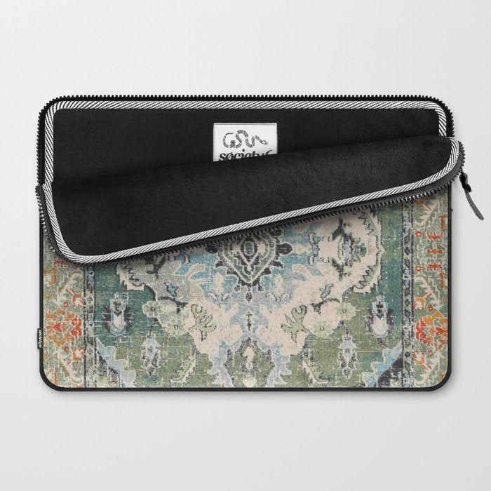 Green Persian rug Laptop Sleeve Gallery Image 2
