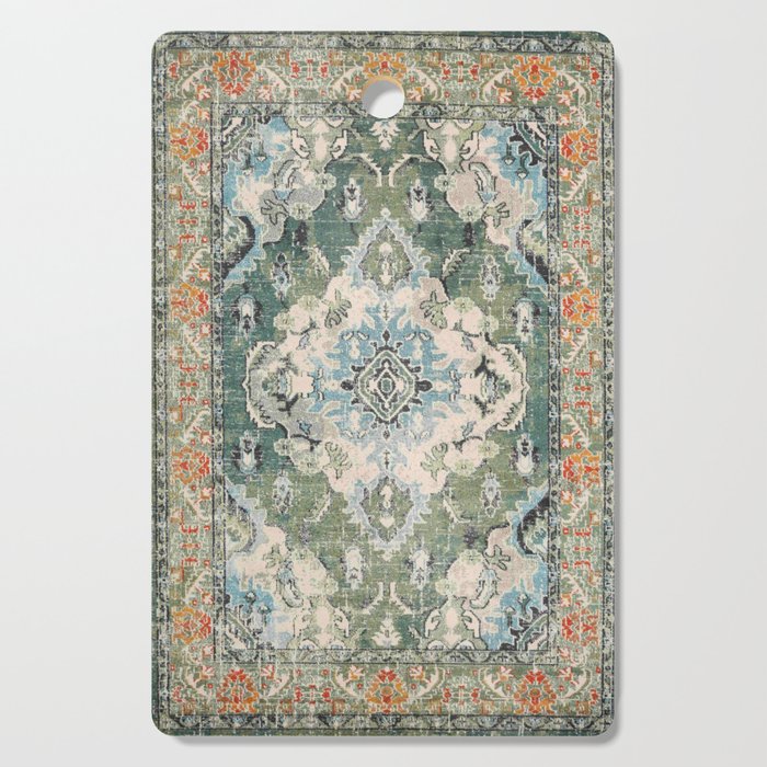 Green Persian rug Cutting Board Gallery Image 1