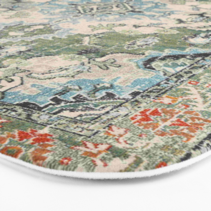 Green Persian rug Bath Mat Gallery Image 3