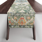 Green Persian rug Table Runner Gallery Image 1
