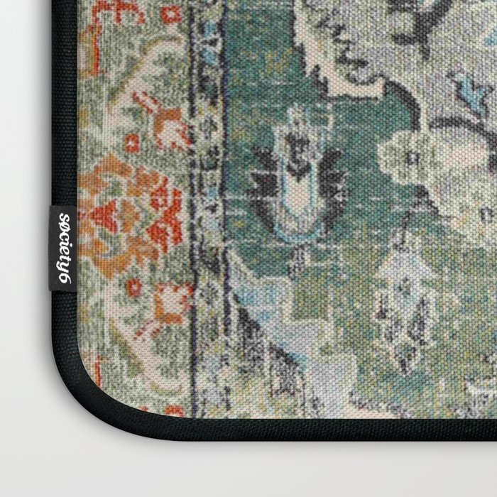 Green Persian rug Laptop Sleeve Gallery Image 3