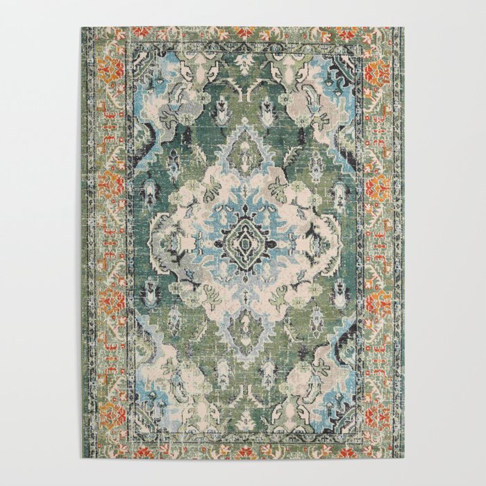 Green Persian rug Poster Gallery Image 4