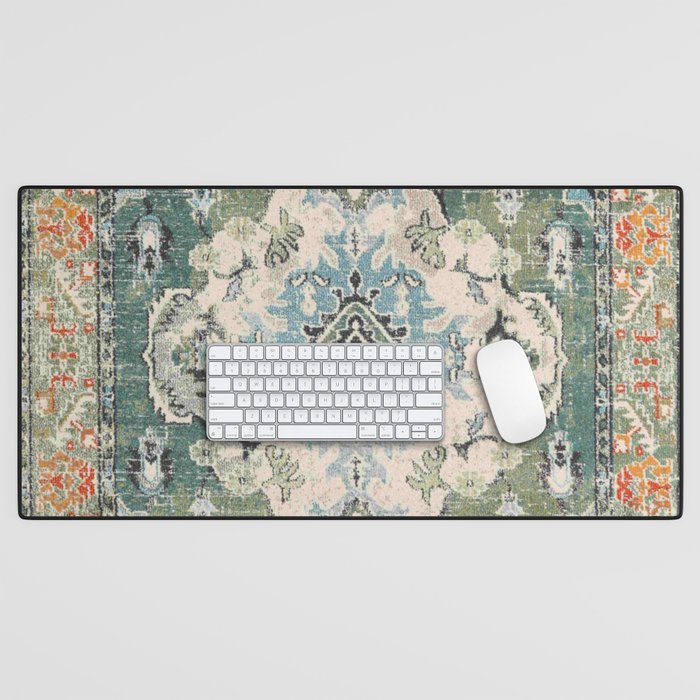 Green Persian rug Desk Mat Gallery Image 1