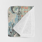 Green Persian rug Throw Blanket Gallery Image 3