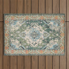 Green Persian rug Outdoor Rug Gallery Image 1