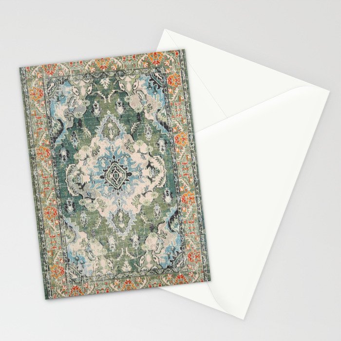 Green Persian rug Stationery Card Gallery Image 2