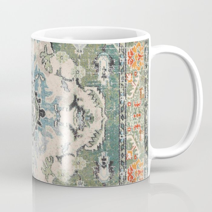 Green Persian rug Coffee Mug Gallery Image 1