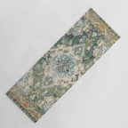 Green Persian rug Yoga Mat Gallery Image 1