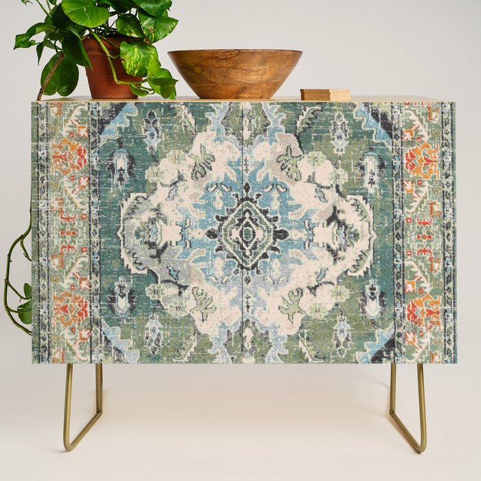 Green Persian rug Credenza Gallery Image 1