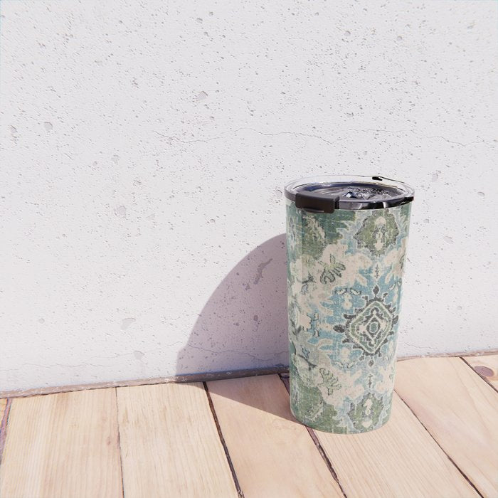 Green Persian rug Travel Mug Gallery Image 4