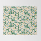 Flower Market Helsinki - Matisse Inspired Throw Blanket Gallery Image 2