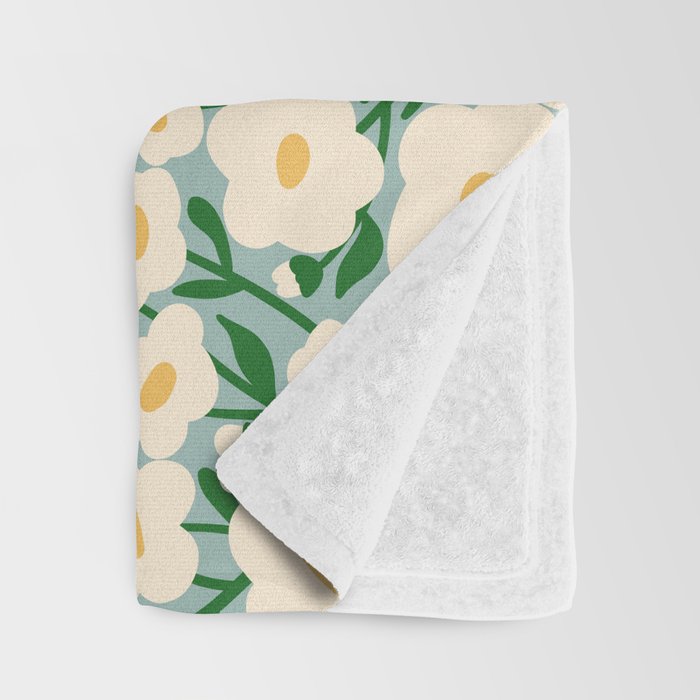 Flower Market Helsinki - Matisse Inspired Throw Blanket Gallery Image 3