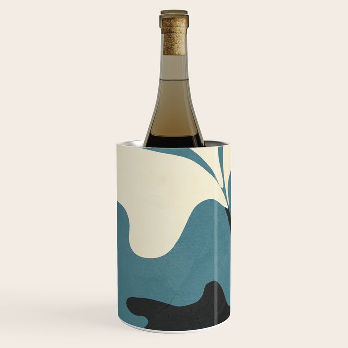 Abstract Modern Flowers 2 Wine Chiller Gallery Image 2