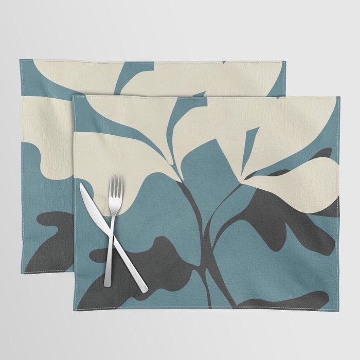 Abstract Modern Flowers 2 Placemat Gallery Image 1