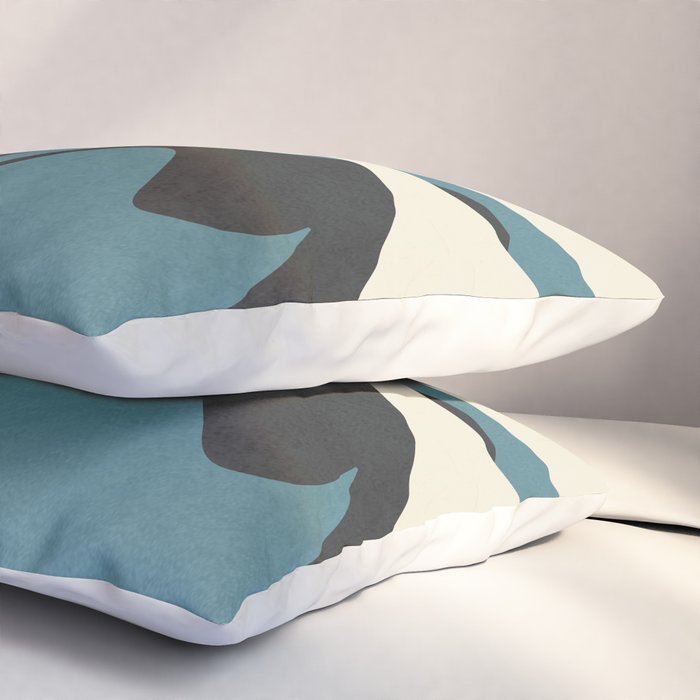 Abstract Modern Flowers 2 Pillow Sham Gallery Image 3