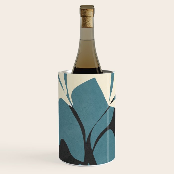 Abstract Modern Flowers 2 Wine Chiller Gallery Image 1