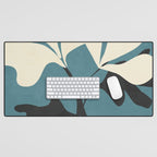Abstract Modern Flowers 2 Desk Mat Gallery Image 1