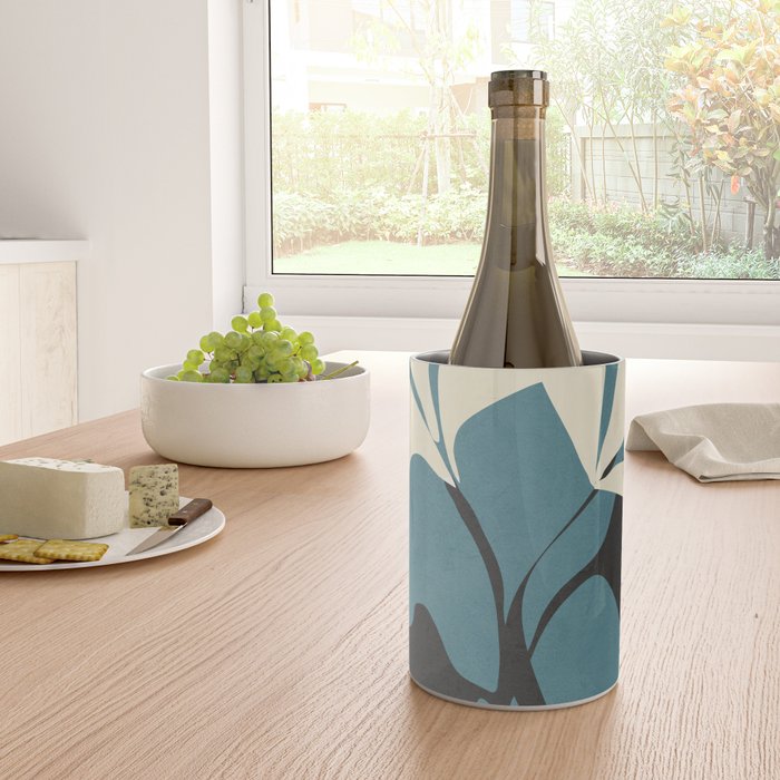 Abstract Modern Flowers 2 Wine Chiller Gallery Image 4