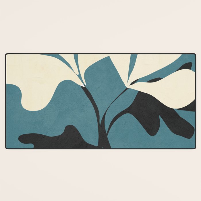 Abstract Modern Flowers 2 Desk Mat Gallery Image 3