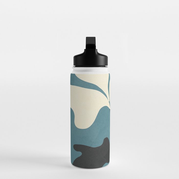 Abstract Modern Flowers 2 Water Bottle Gallery Image 3